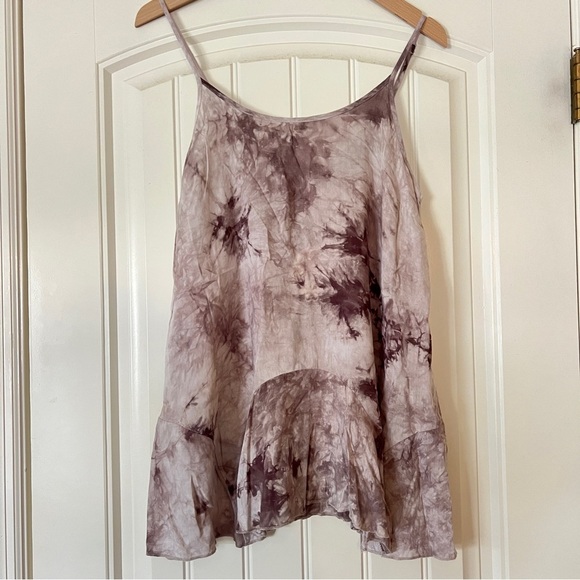 NWT Umgee Tie Dye Tank Top in Mocha Size Small Bohemian Festival Concert Beach - Picture 2 of 10